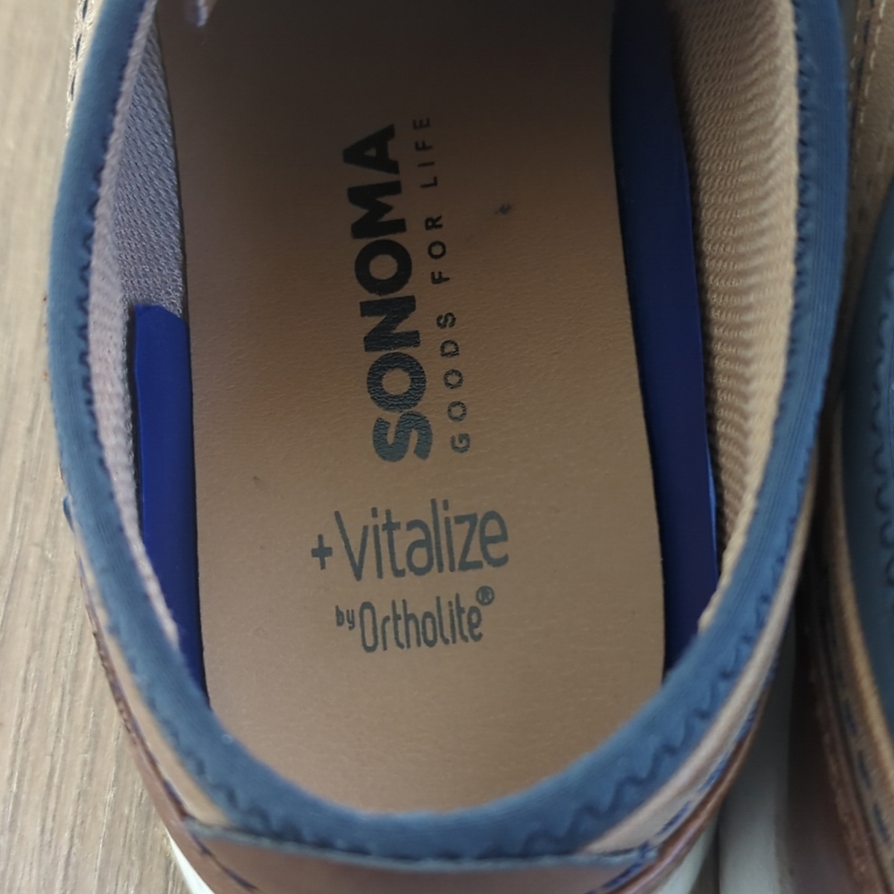 SONOMA Men's Shoe Size 9.5 M Brown Vitalize by Ortholife - Picture 5 of 7